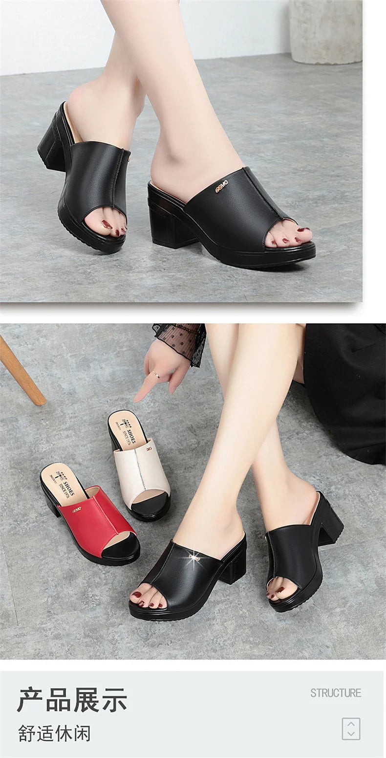 Heel Summer Peep Toe Platform
