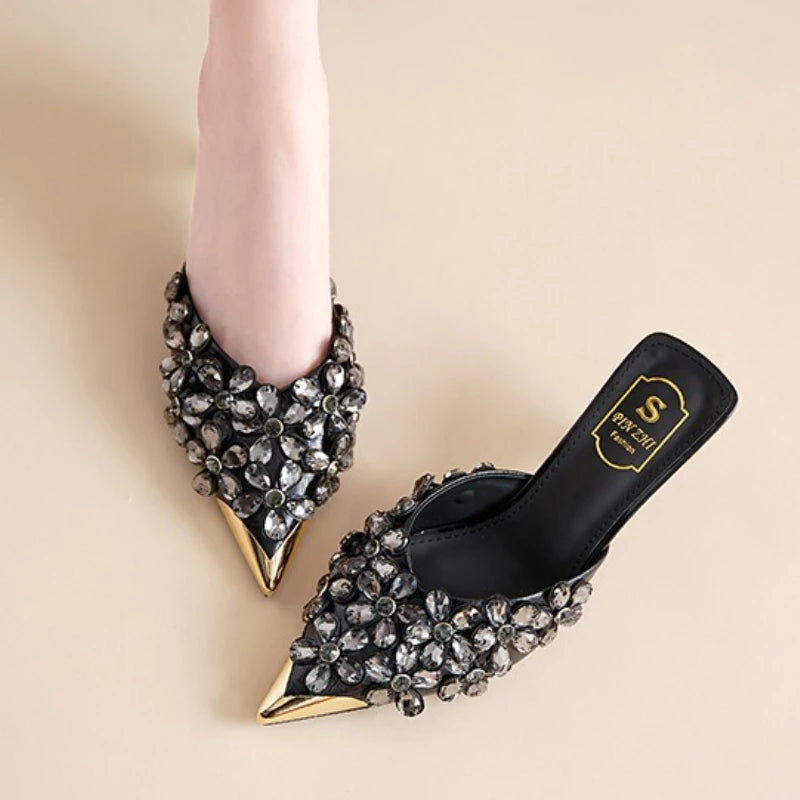 Luxury Rhinestones Pointed Toe