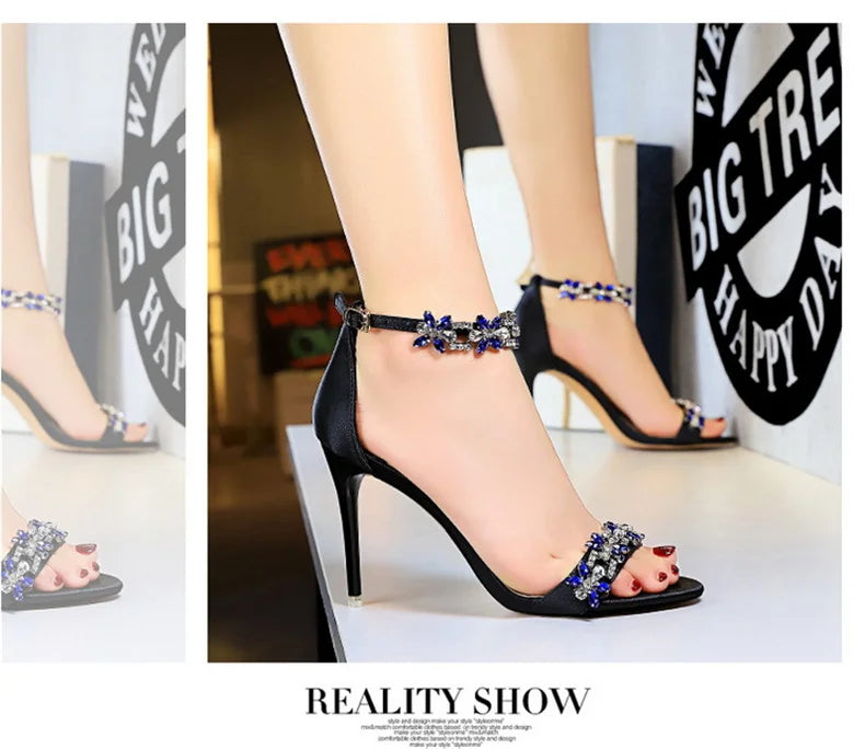 Open Toe Rhinestones Sandals