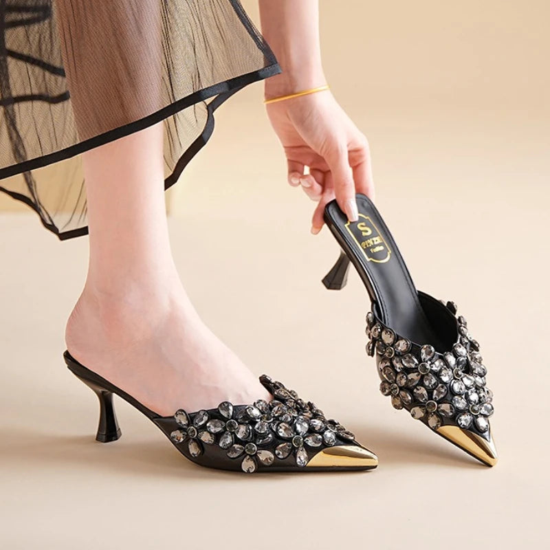 Luxury Rhinestones Pointed Toe