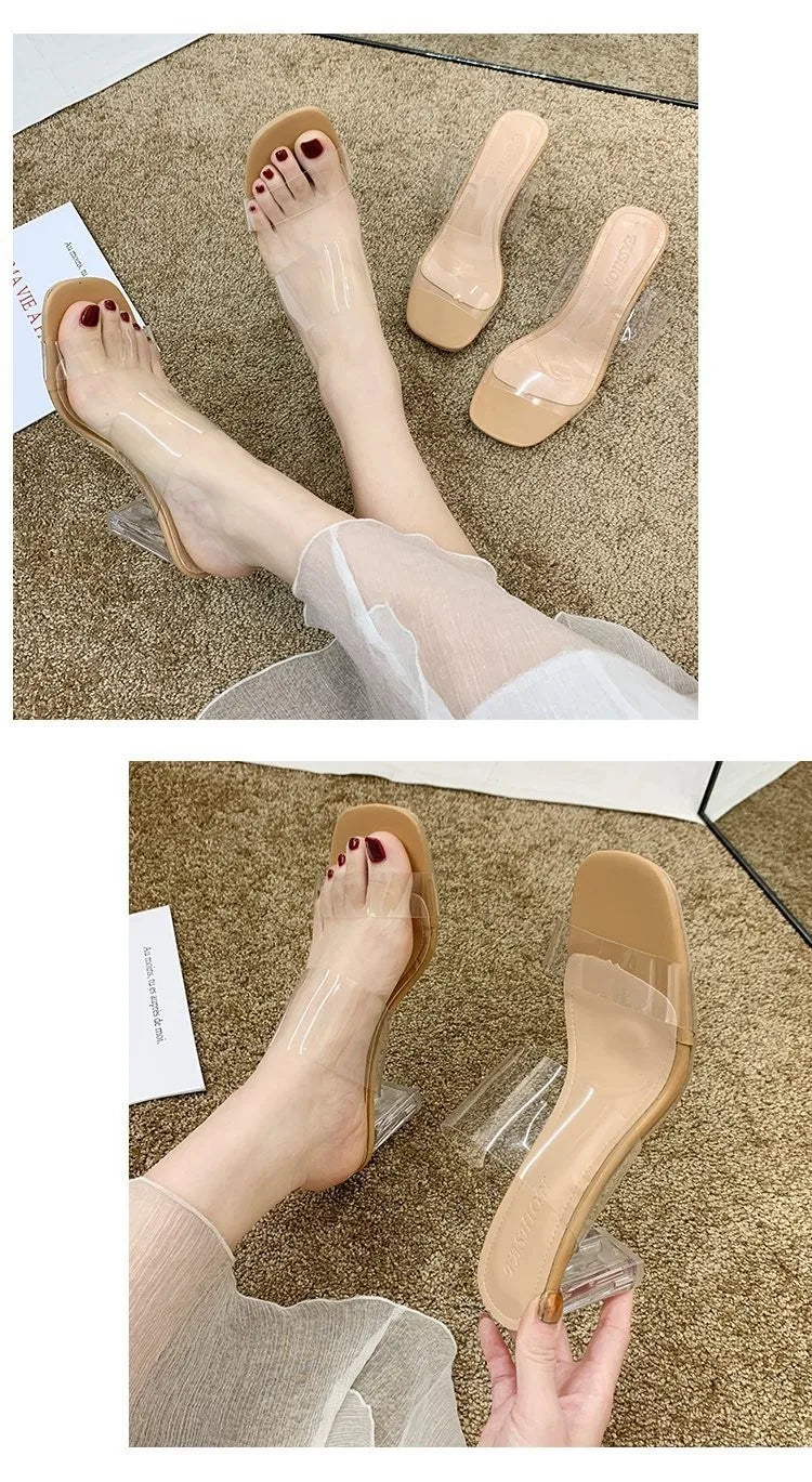 Transparent High Heels Women