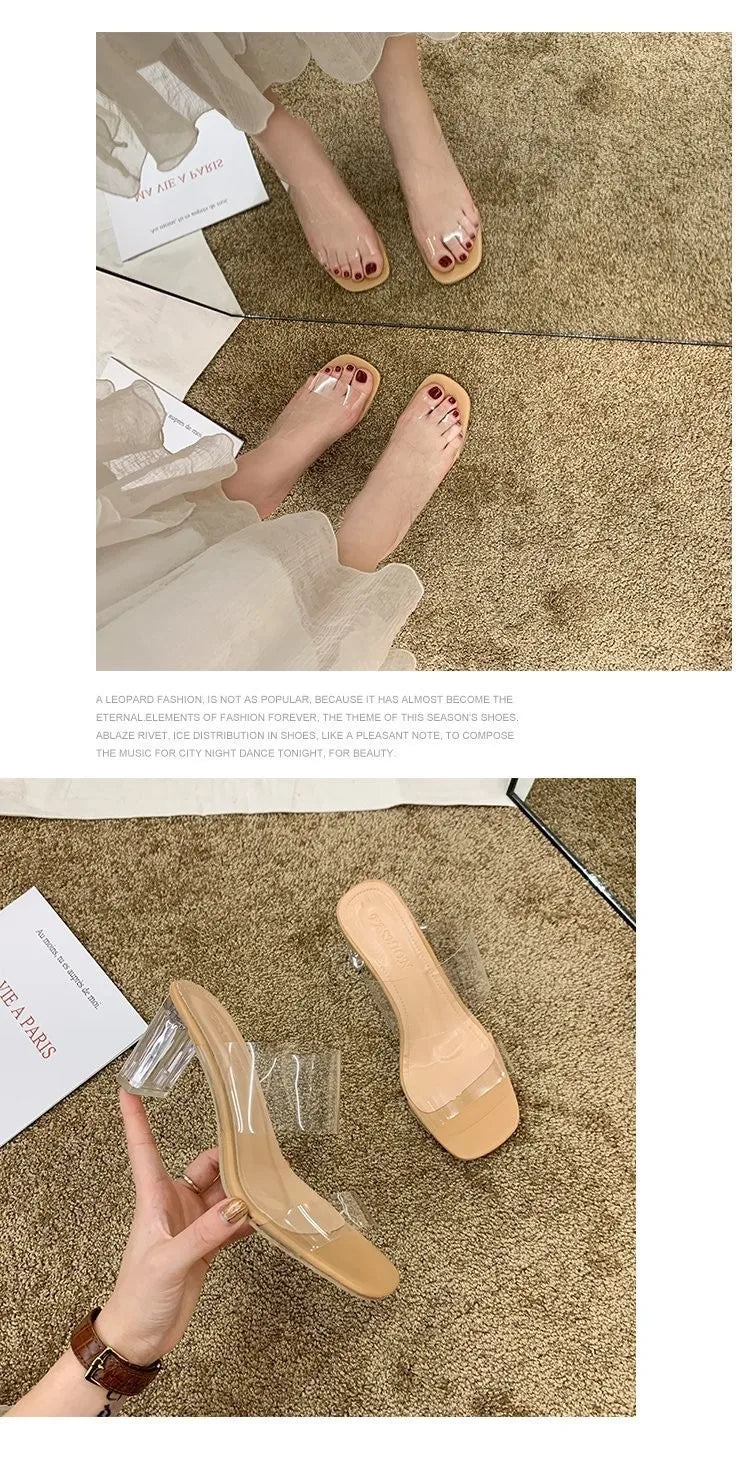 Transparent High Heels Women