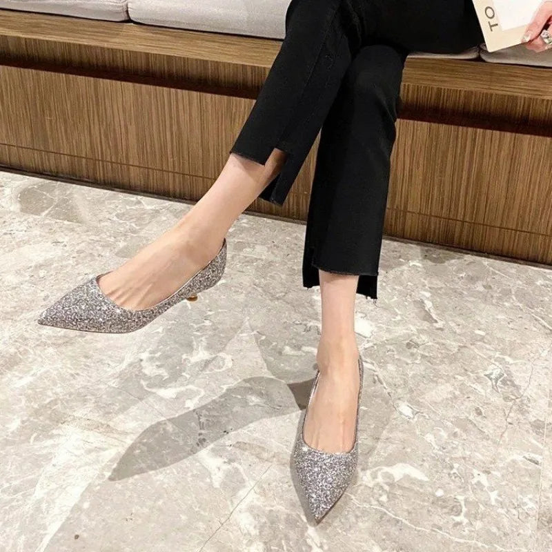 Crystal Wedding Shoes Female