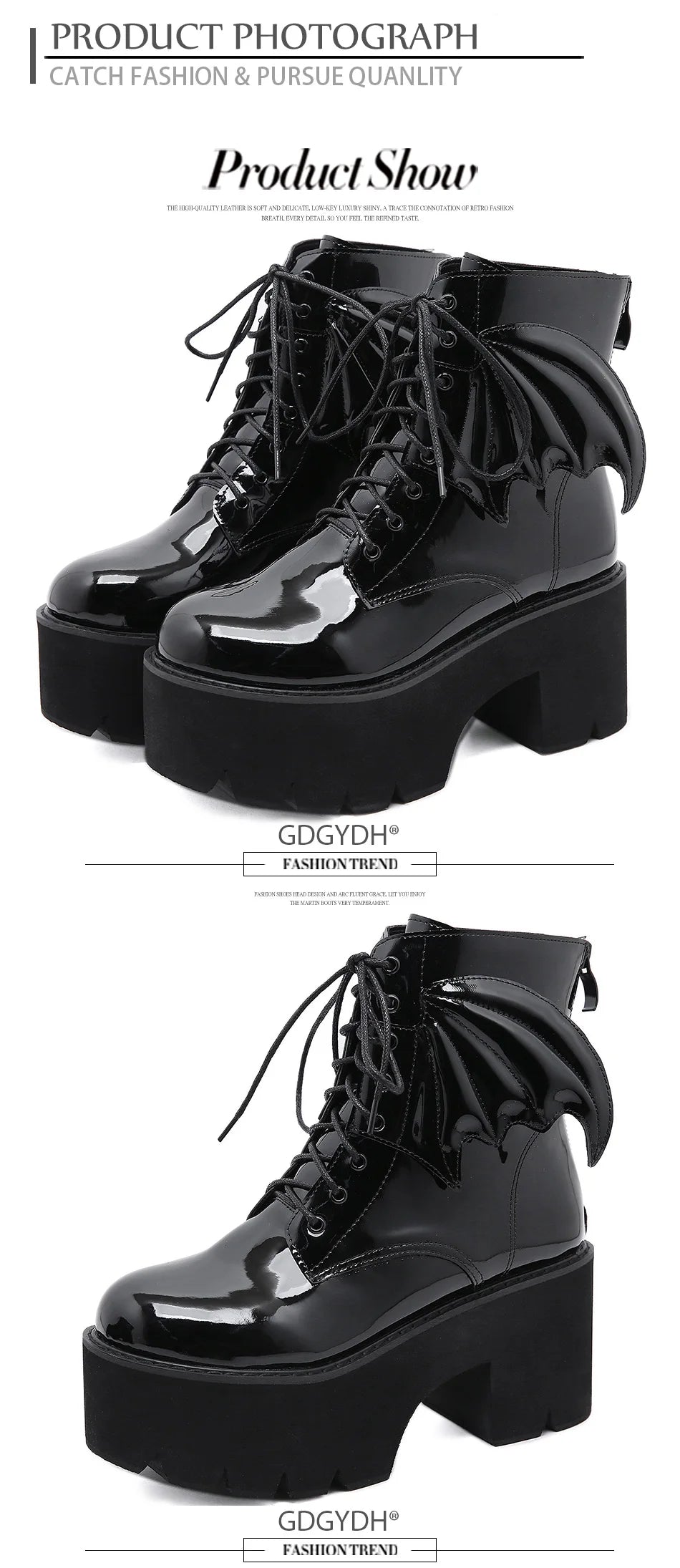 Women's Black Back Zipper
