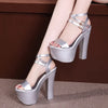 Sexy Bandage Block High Heels