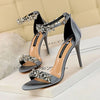 Open Toe Rhinestones Sandals