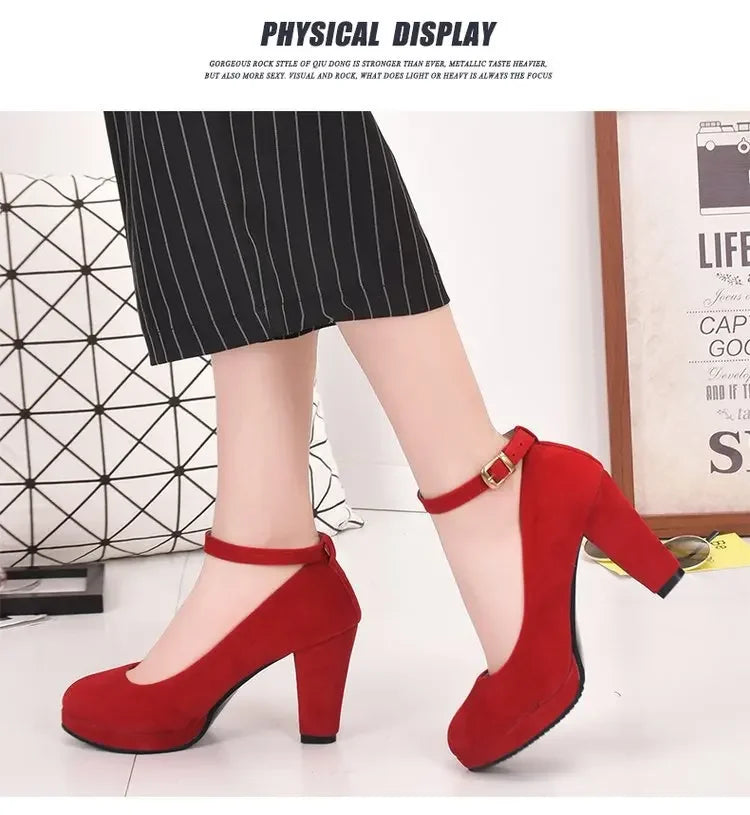 Spring Women Pumps Flock