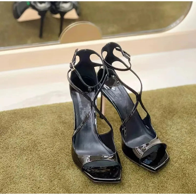 Fashion Patent Leather Peep toe