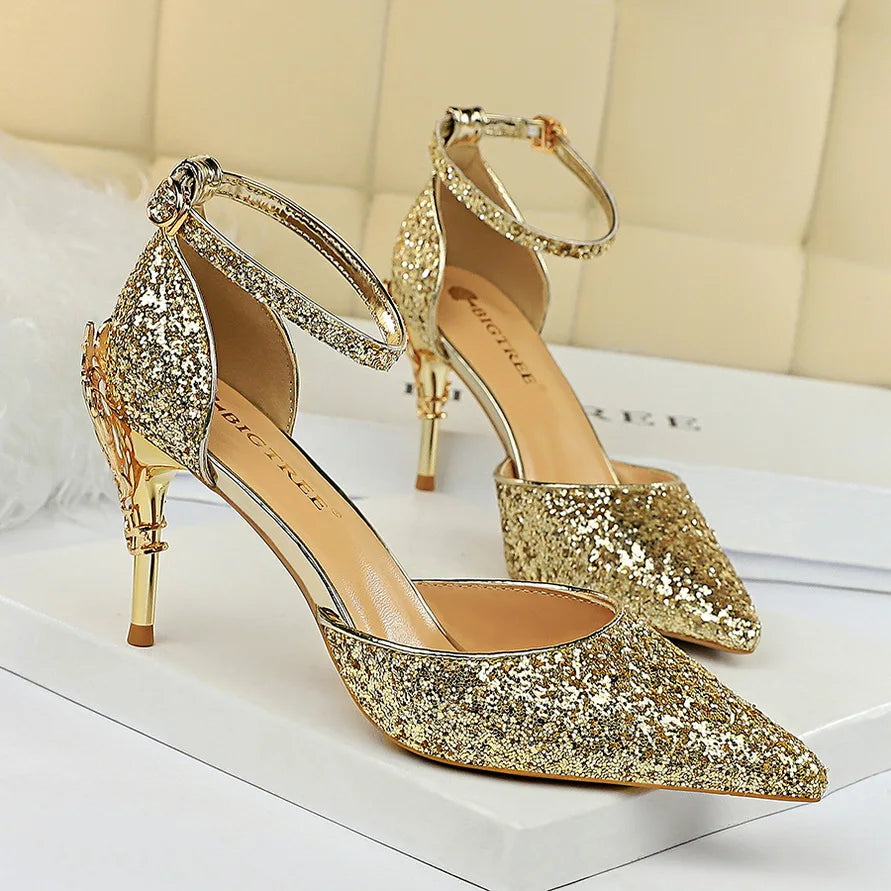 High Heels Bling Sandals Lady