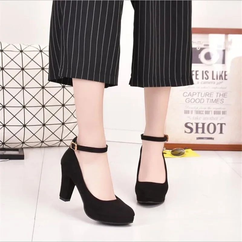 Spring Women Pumps Flock