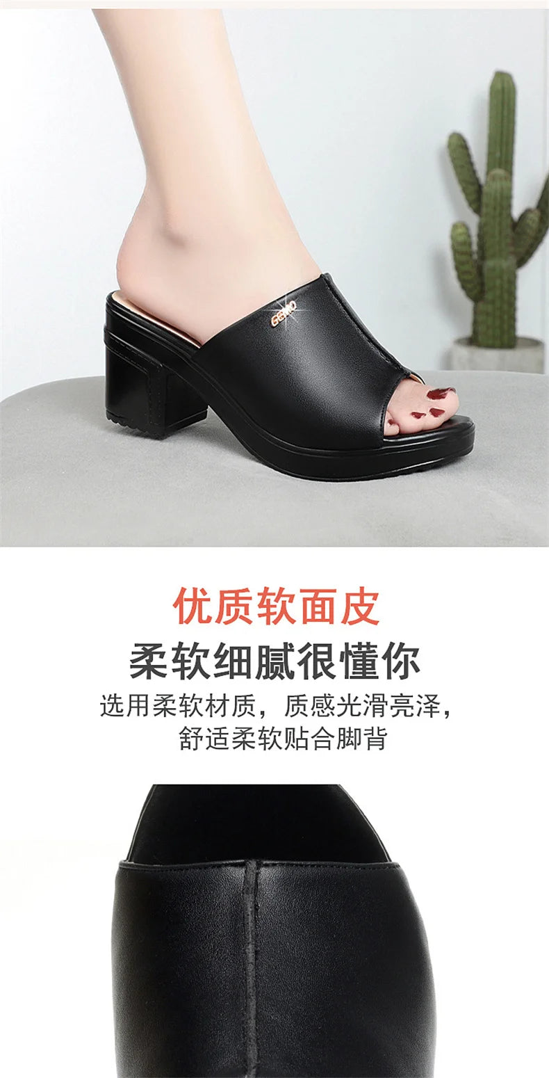 Heel Summer Peep Toe Platform