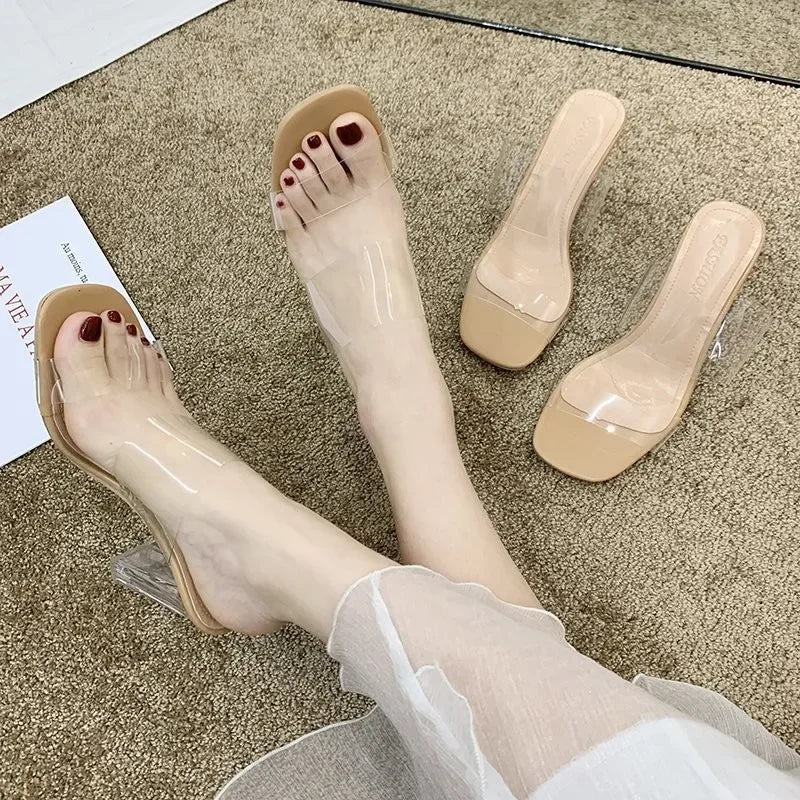 Transparent High Heels Women