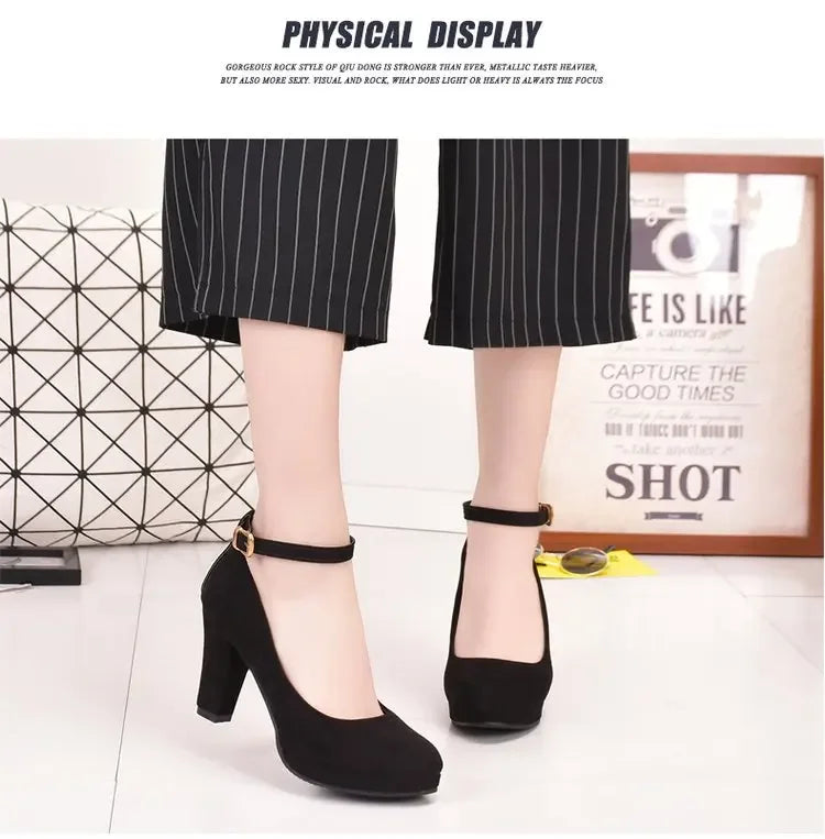 Spring Women Pumps Flock