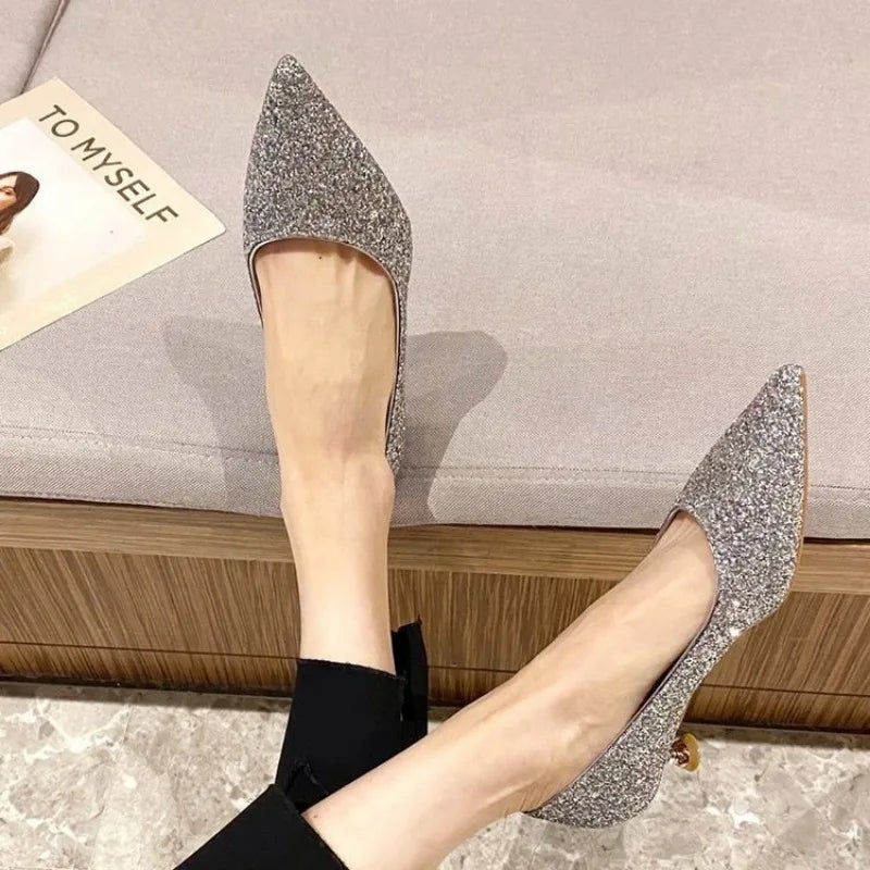 Crystal Wedding Shoes Female