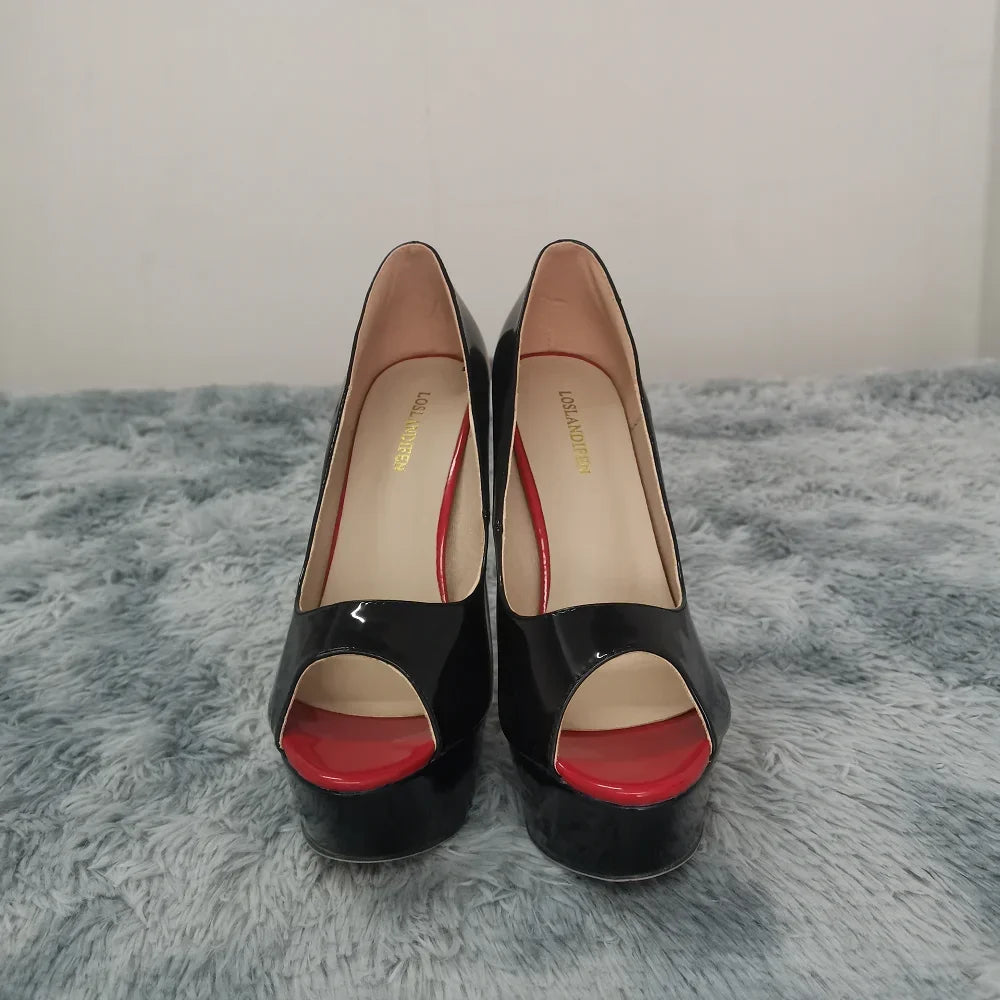 Women Pumps Sexy Peep Toe