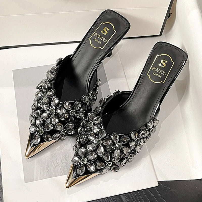 Luxury Rhinestones Pointed Toe