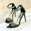 Open Toe Rhinestones Sandals