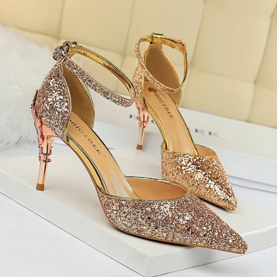 High Heels Bling Sandals Lady