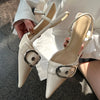 Fashion Metal Buckle Pumps