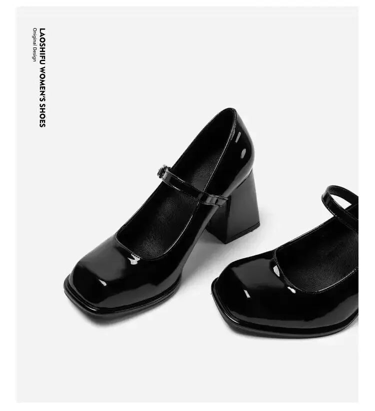 Janes Vintage Black Sandals