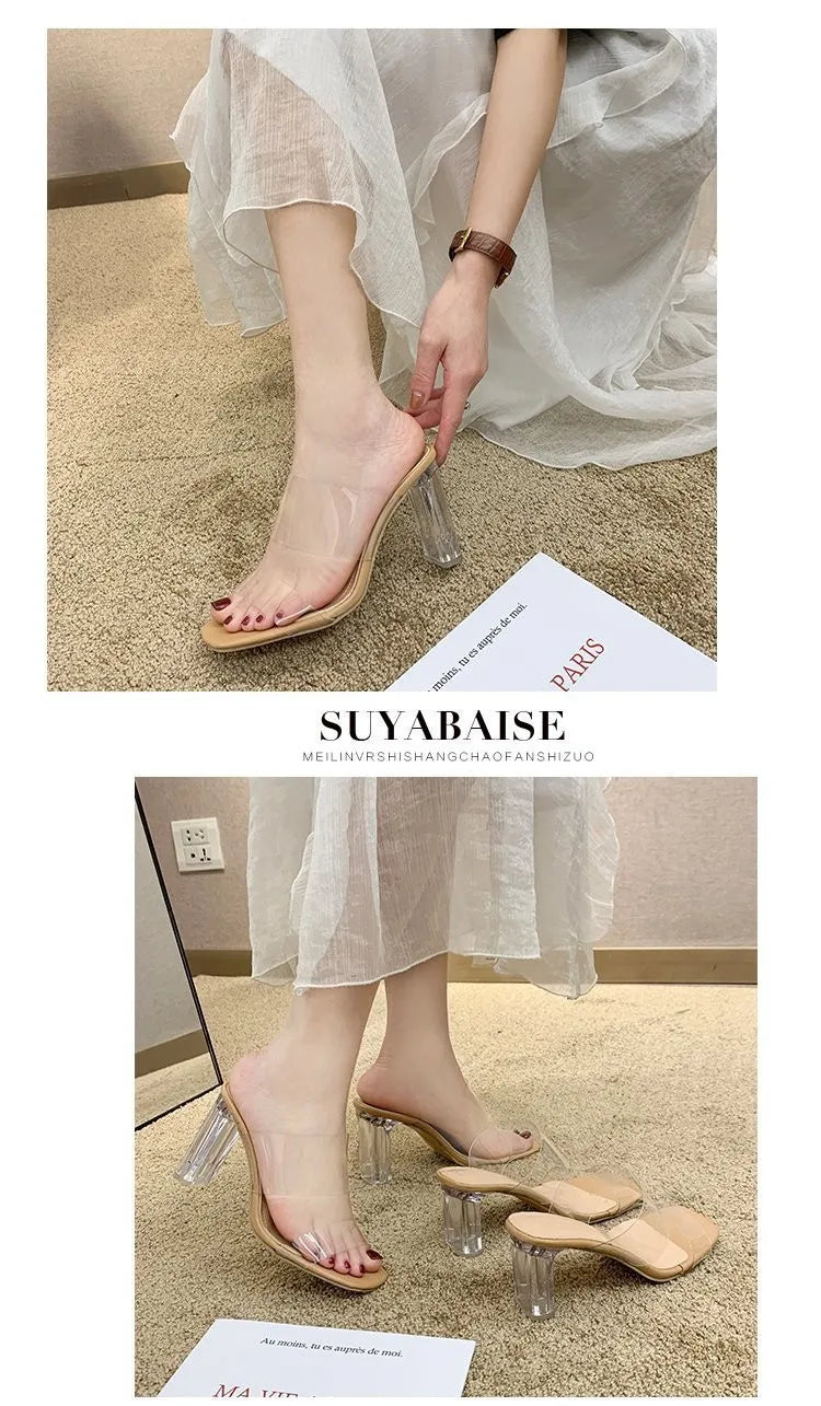 Transparent High Heels Women