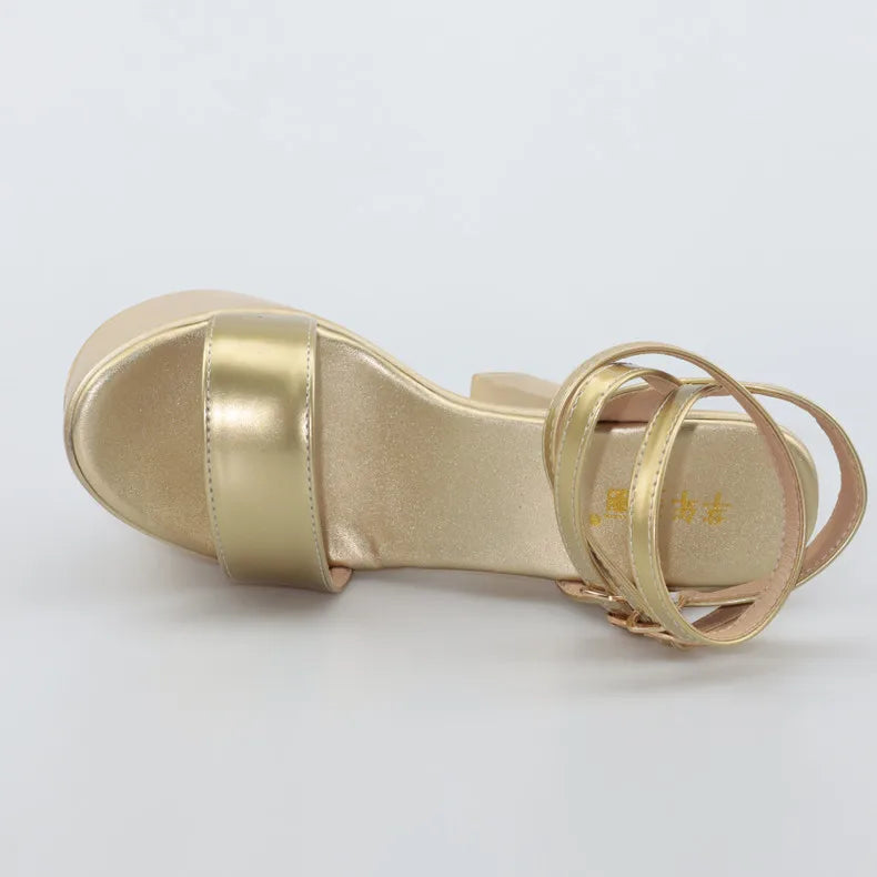 Sexy Bandage Block High Heels
