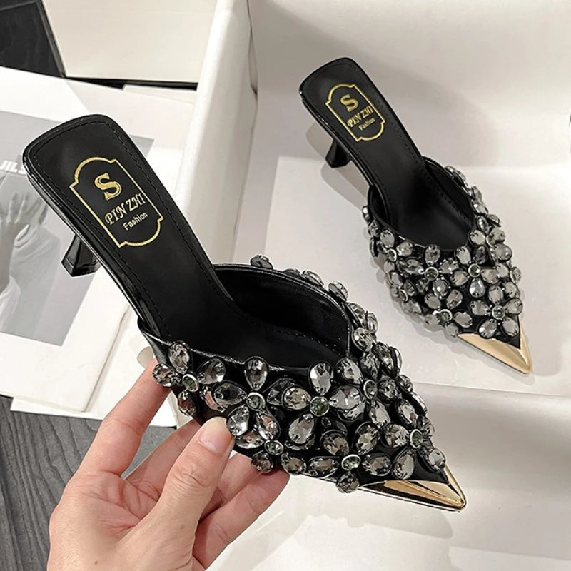 Luxury Rhinestones Pointed Toe