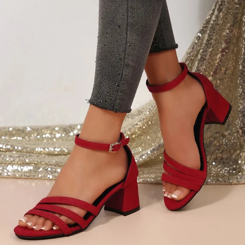 Block Heel Sandals Women's