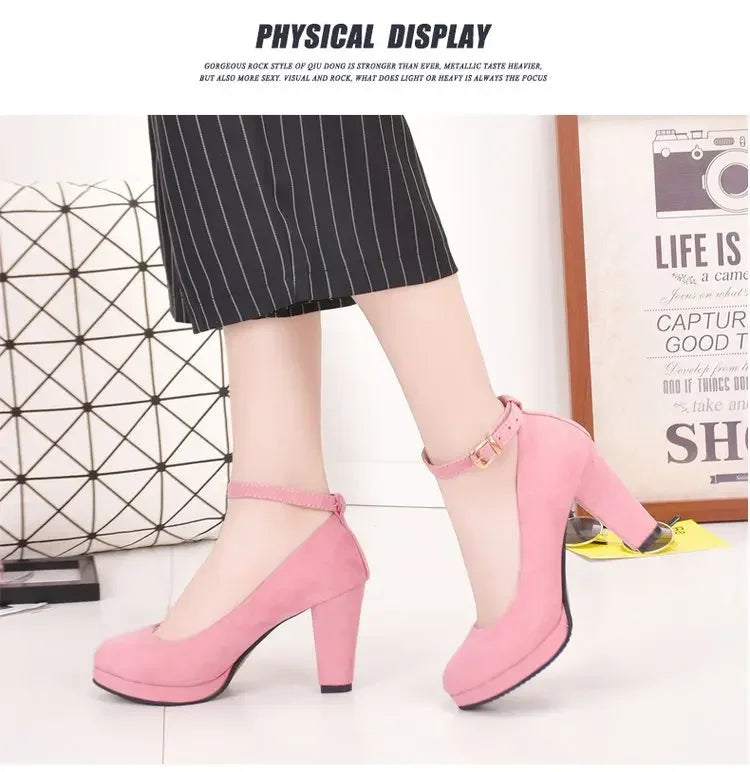 Spring Women Pumps Flock