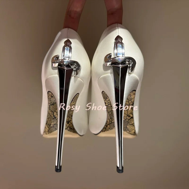 Elegant Metal Scepter Heel