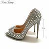 Glitter Spike High Heels