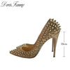 Glitter Spike High Heels