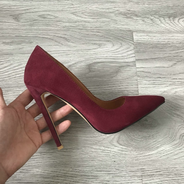 Woman Pointed Toe Spike Heels