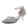 Elegant Shinning Glitter Golden Pumps