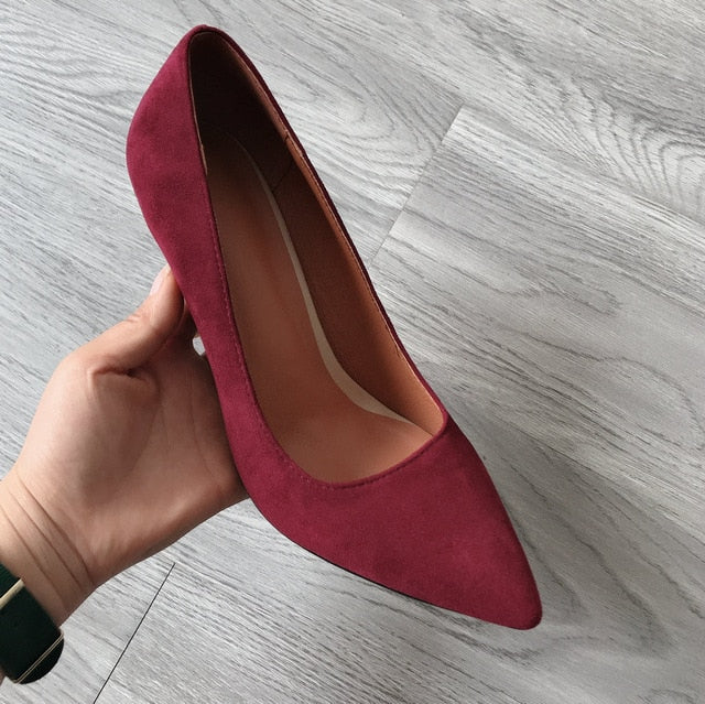 Woman Pointed Toe Spike Heels