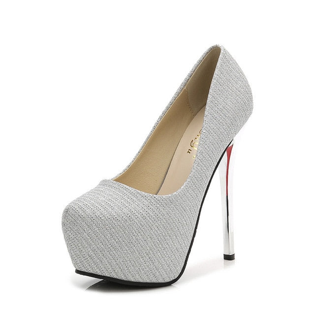 Gold High Heels