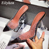 Sexy Crystal Clear Spike Heel