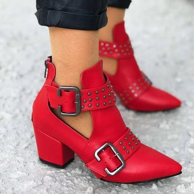 Sexy Winter Women Square Heel