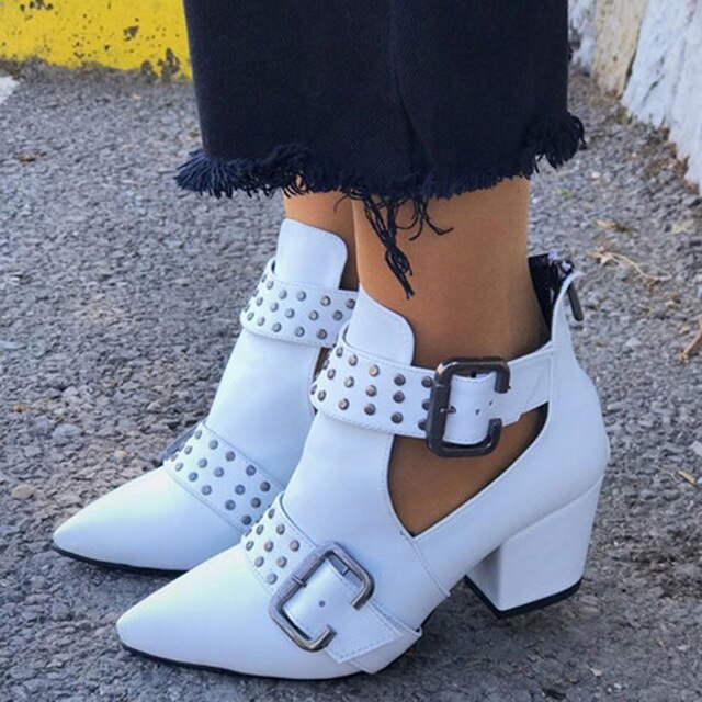 Sexy Winter Women Square Heel