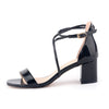 Leather Simple Square High Heel