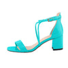 Leather Simple Square High Heel