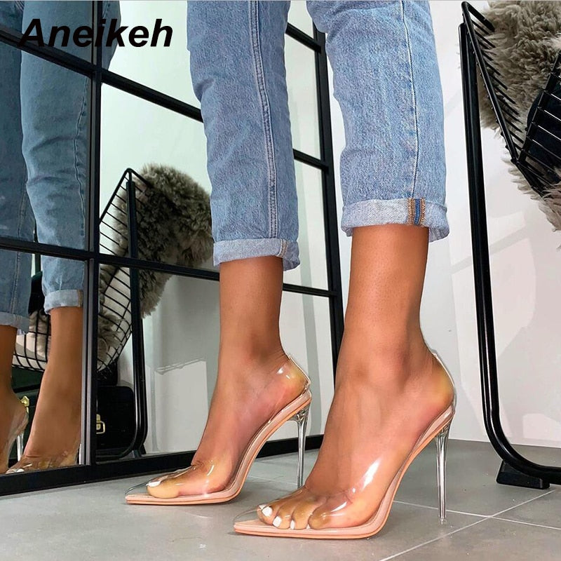 Summer Plastic Transparent Pumps