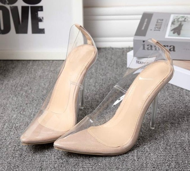 Summer Plastic Transparent Pumps