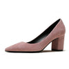 Women Basic Square Heels