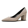 Women Basic Square Heels