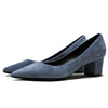 Pointed Toe Big Size Square Heels