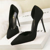 Women Flock Thin Heel