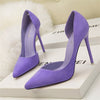 Women Flock Thin Heel